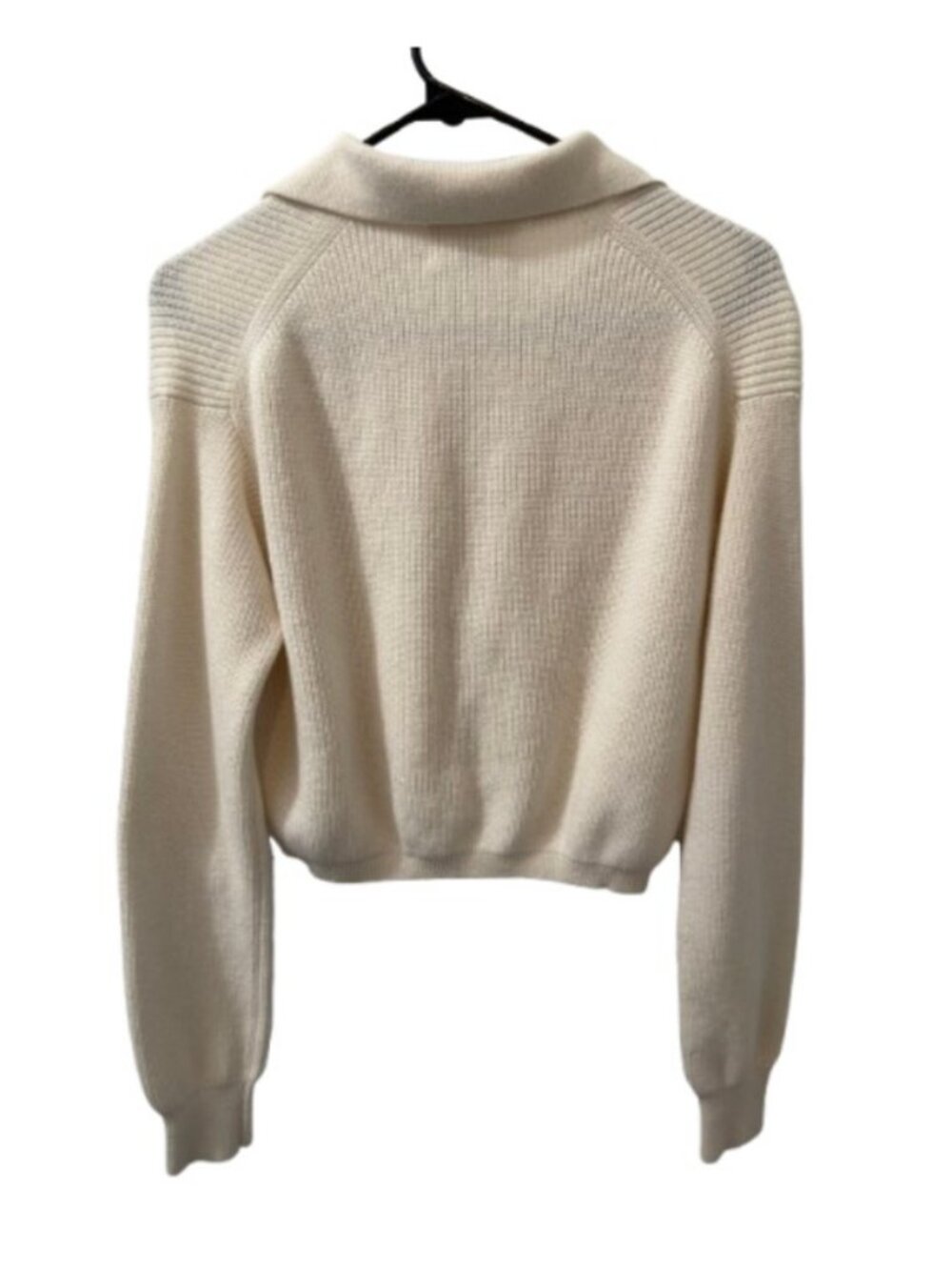 Wilfred Nextdoor long sleeve button up cardigan cream women's size M - Picture 5 of 6